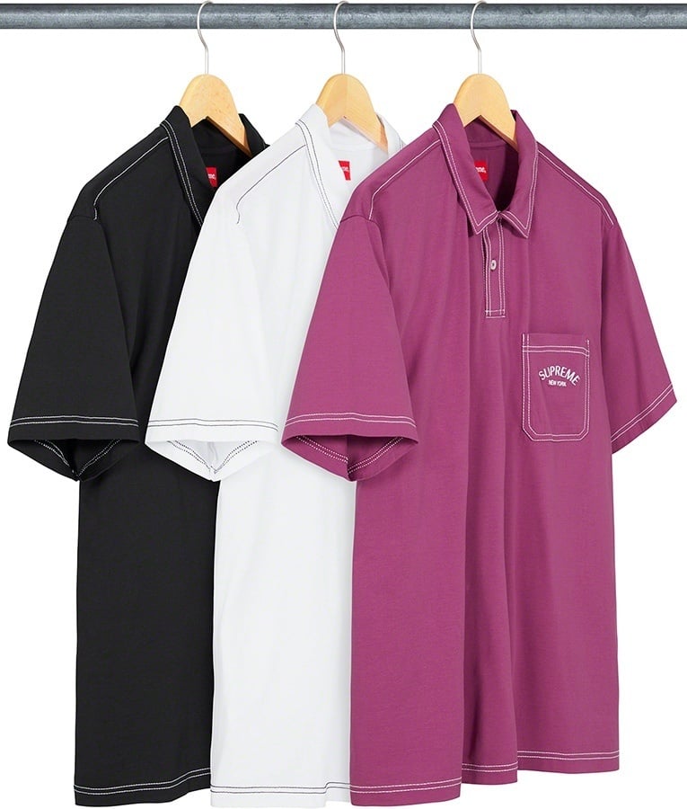 Contrast Stitch Polo